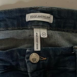 Good American good legs cropped size 18 dark denim